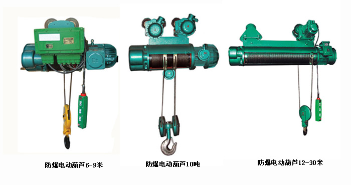 各種規(guī)格防爆電動葫蘆圖